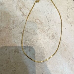 Sezane ‘Irma Plat’ gold snake necklace